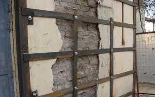 Как укрепить кирпичную стену в полкирпича?