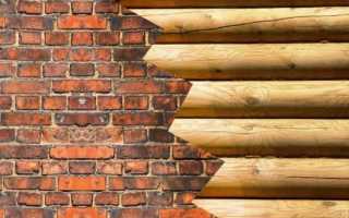 Как закрепить деревянный брус к кирпичной стене?