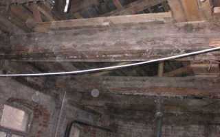 Устранение потолочных перекрытий на даче