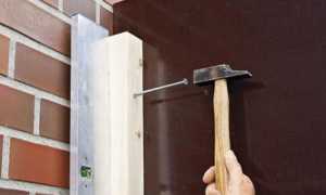 Как прикрепить брусок к кирпичной стене?