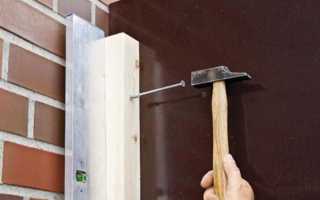 Как прикрепить брусок к кирпичной стене?