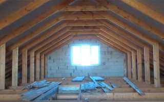 Как построить двухскатную крышу дома своими руками