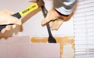 Как снять плиточный клей со стены?