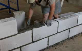 Как построить стену из пеноблоков в квартире